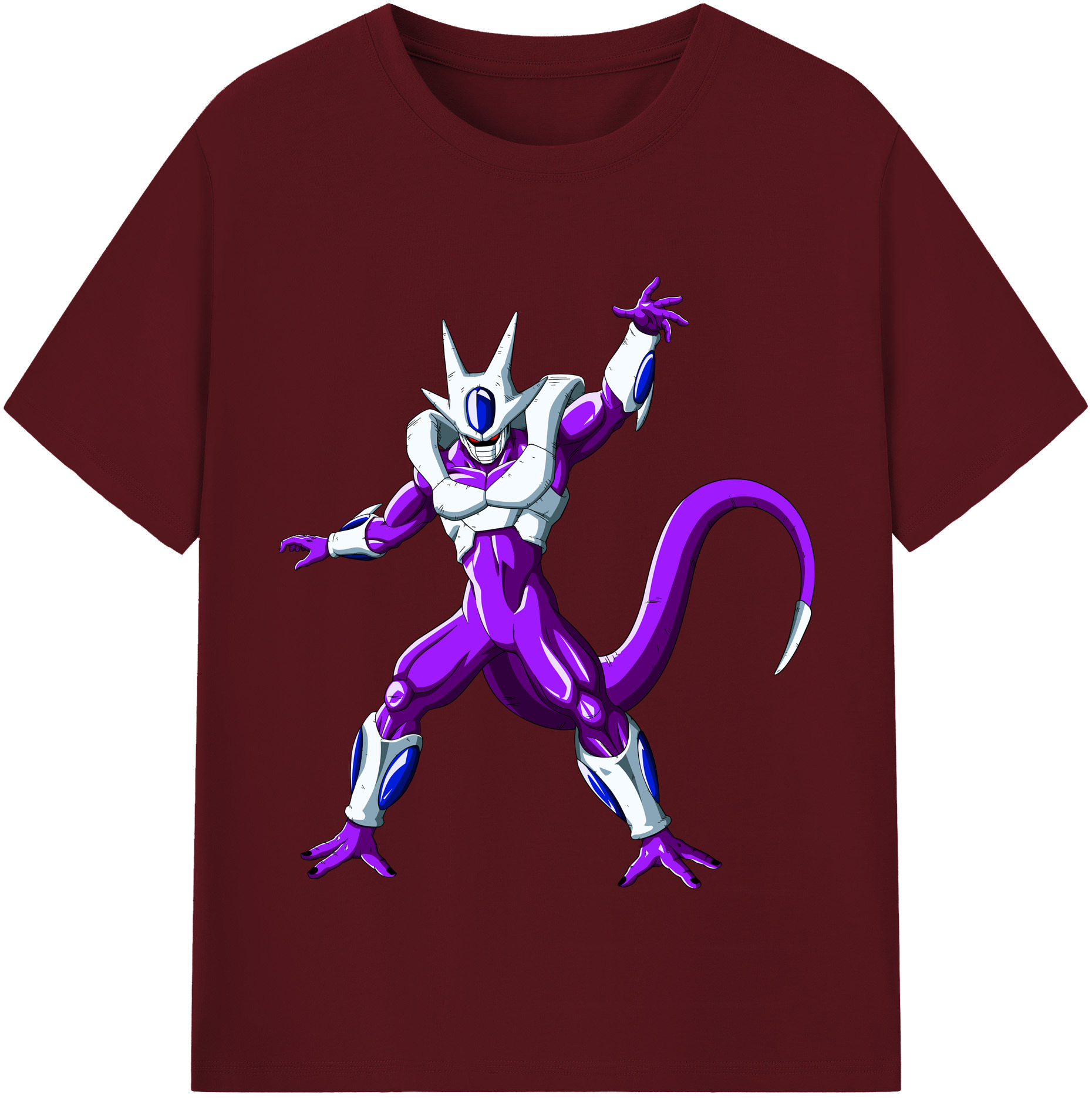 （画像用） ドラゴンボール クウラ DRAGON BALL Cooler Coora 綿100％半袖Tシャツ（フロントプリント）